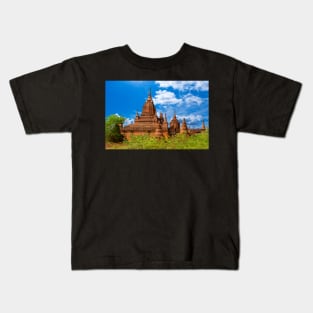 Bagan Pagodas4, Burma. Kids T-Shirt